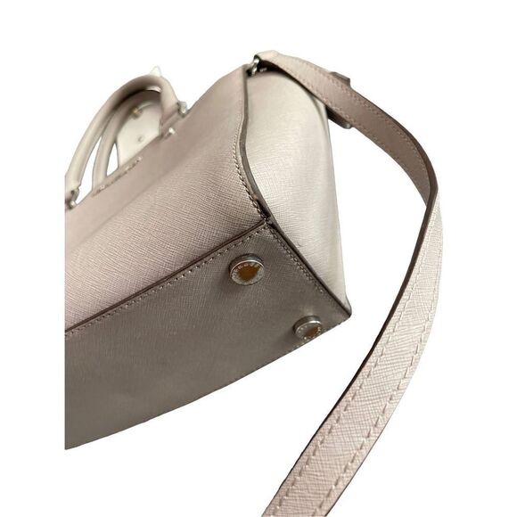 Michael Kors Selma Medium Satchel Crossbody Dark Dune Saffiano Leather - Picture 10 of 15